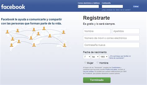 entrar en facebook.